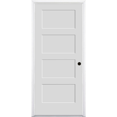 Trimlite Primed 4Panel Equal Panel Interior Shaker 20 Min Fire Rated 69/16" LH Prehung 3068134PRI844420MLH15M6916